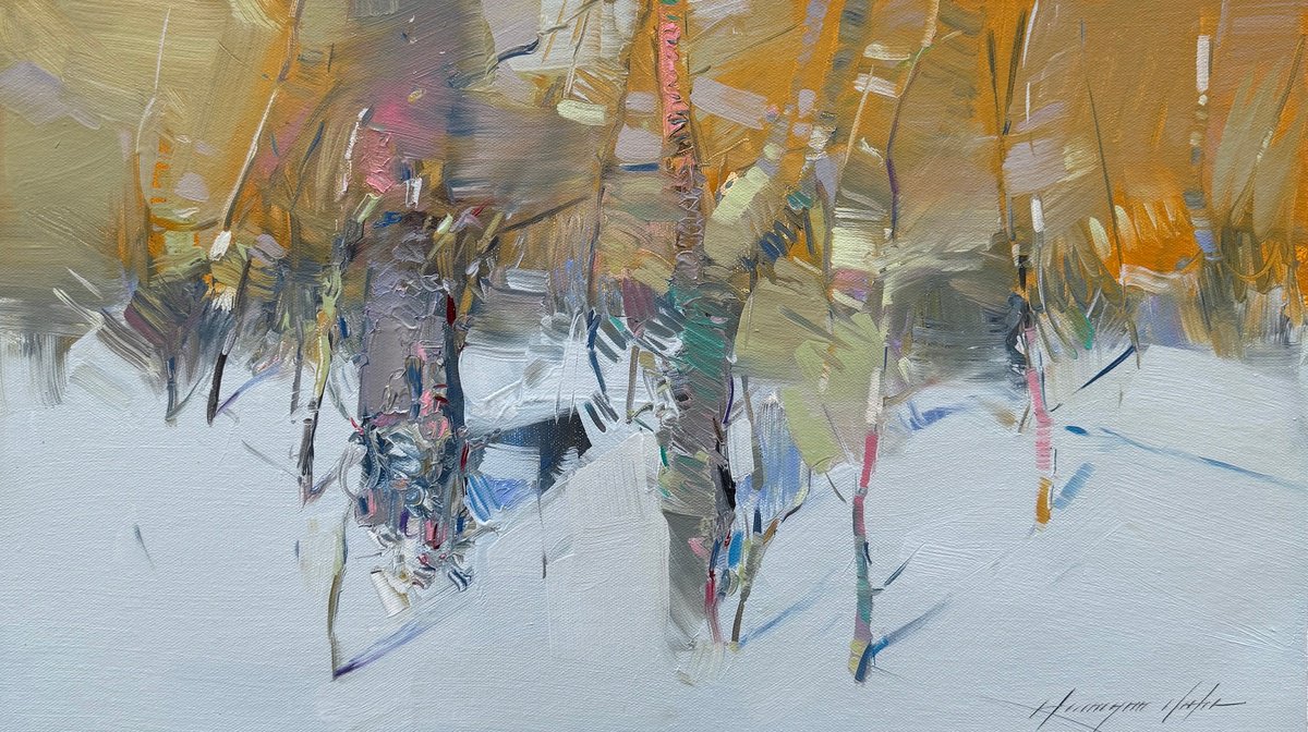 First Snow By Vahe Yeremyan, 21 X 12, Artwork For Sale On Artfinder