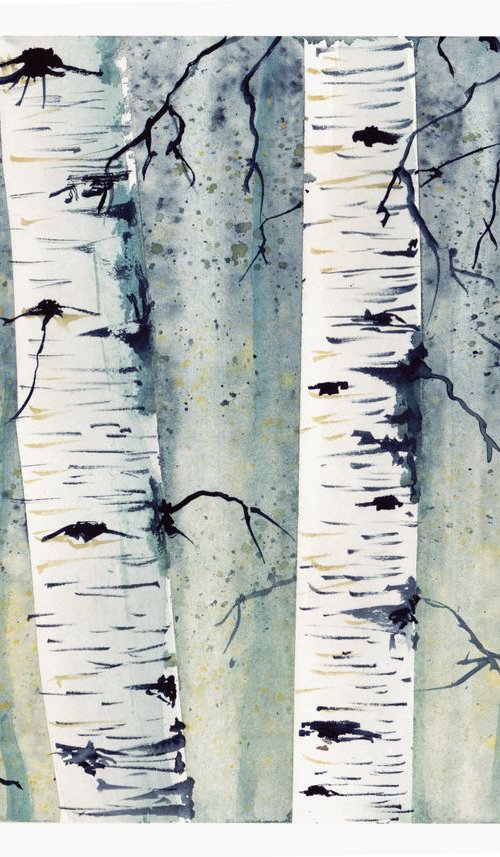 Birch Trees by Yulia Schuster