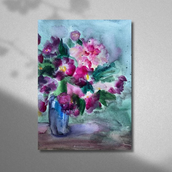 Sketch of Peonies