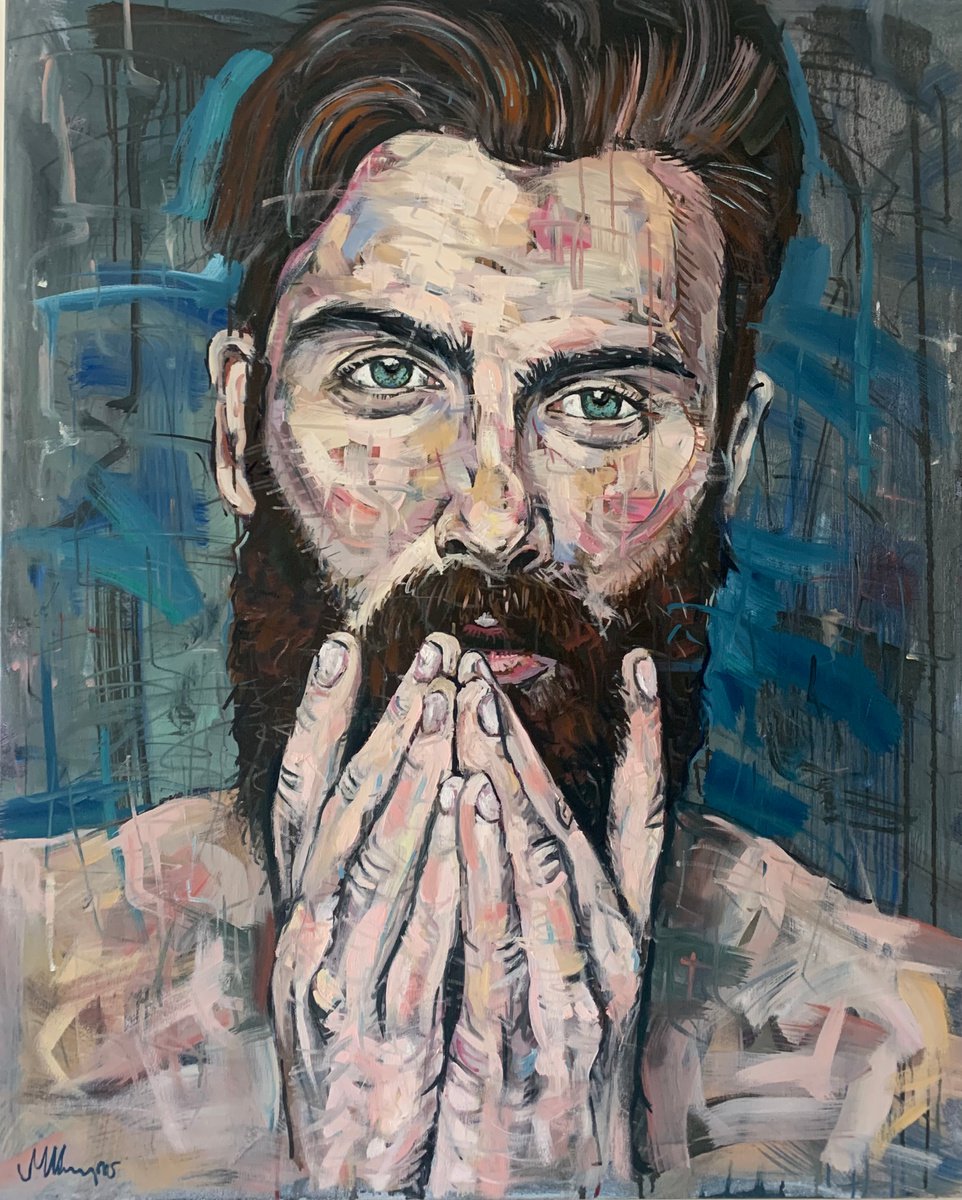 Bearded man male figure by Emmanouil Nanouris