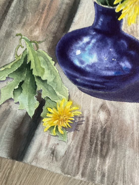 Bouquet of dandelions