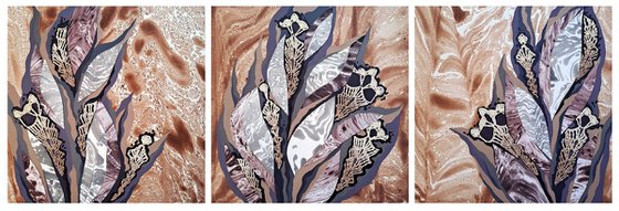 Set of 3 «Calm Tropics»