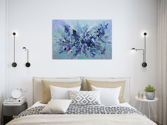 Lilac Blossom - Abstract Acrylic Painting