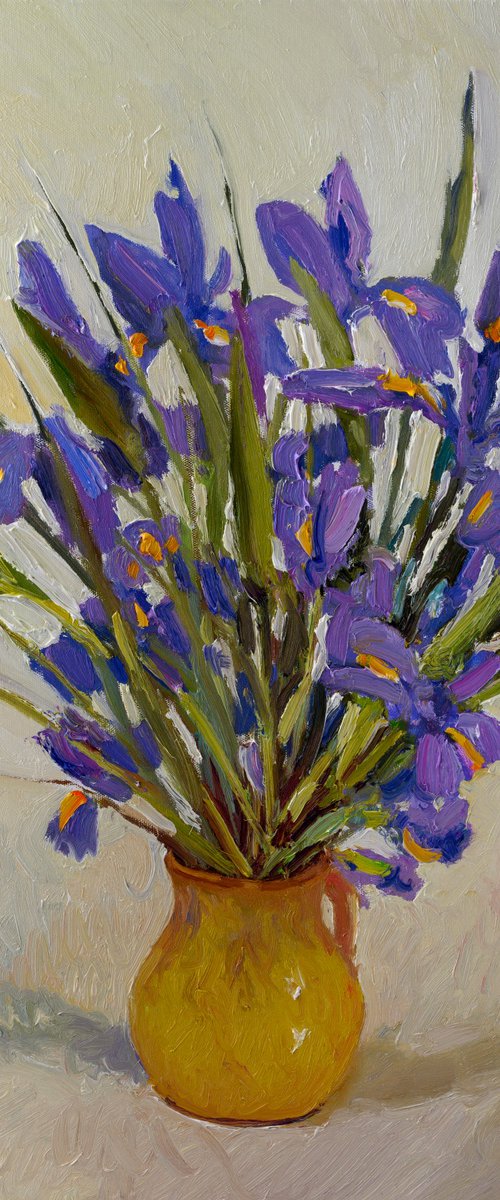 Dutch Iris Flowers by Suren Nersisyan