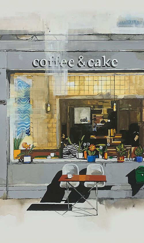 Coffee and Cake Cafe by Helen Sinfield