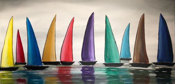 Vibrant Colourful Sails 3