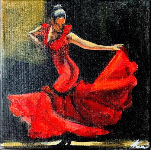 Flamenco dance 5 by Anzhelika Klimina