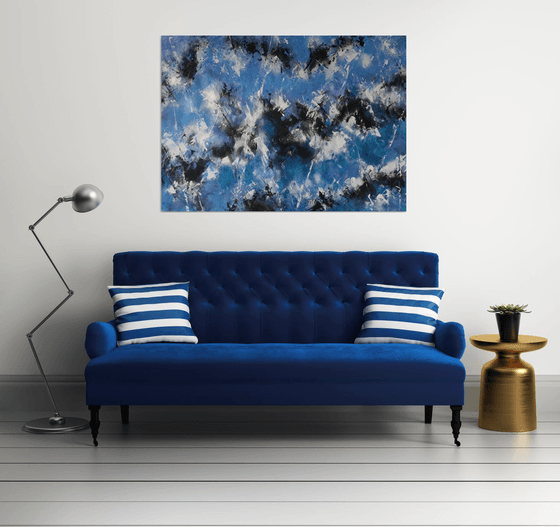 Abstract Modern ACRYLIC Painting on CANVAS  by M.Y.