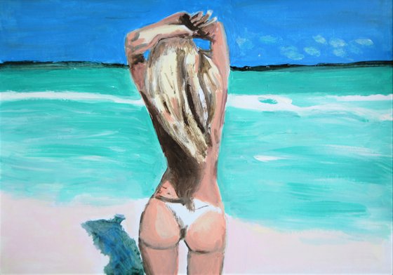 At The Beach / 42 x 29.7 cm