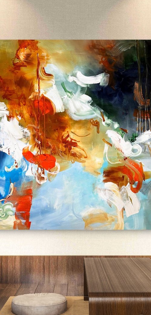 Turbulent frivolity of orange by Andrada Anghel