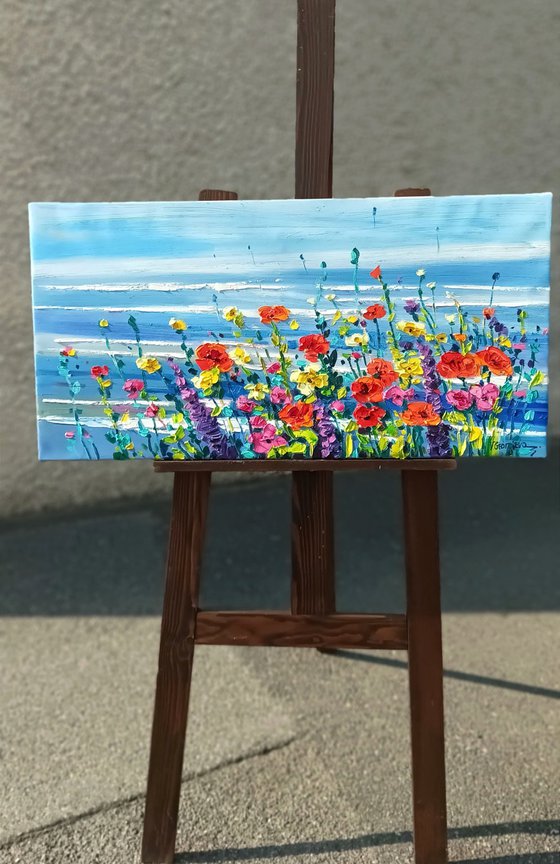 Flowers on the coast
