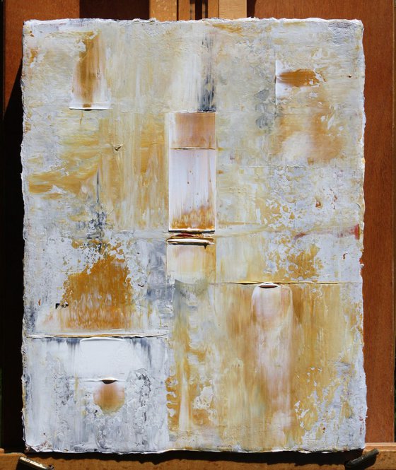 Ochre Gold Abstract Concept