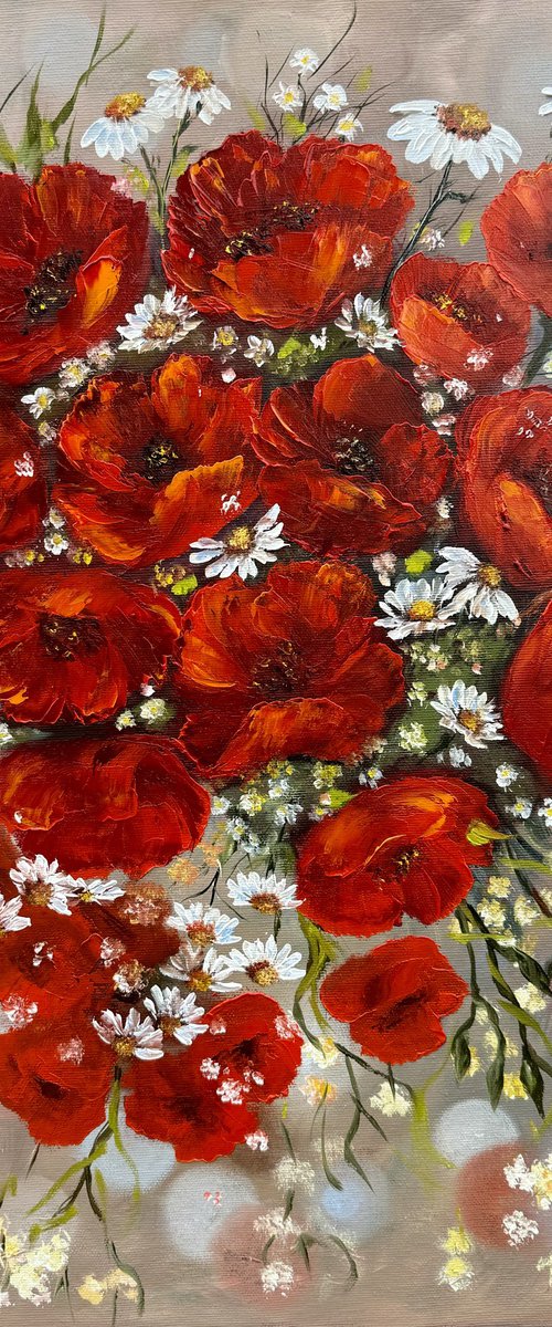 Poppies dance by Tanja Frost