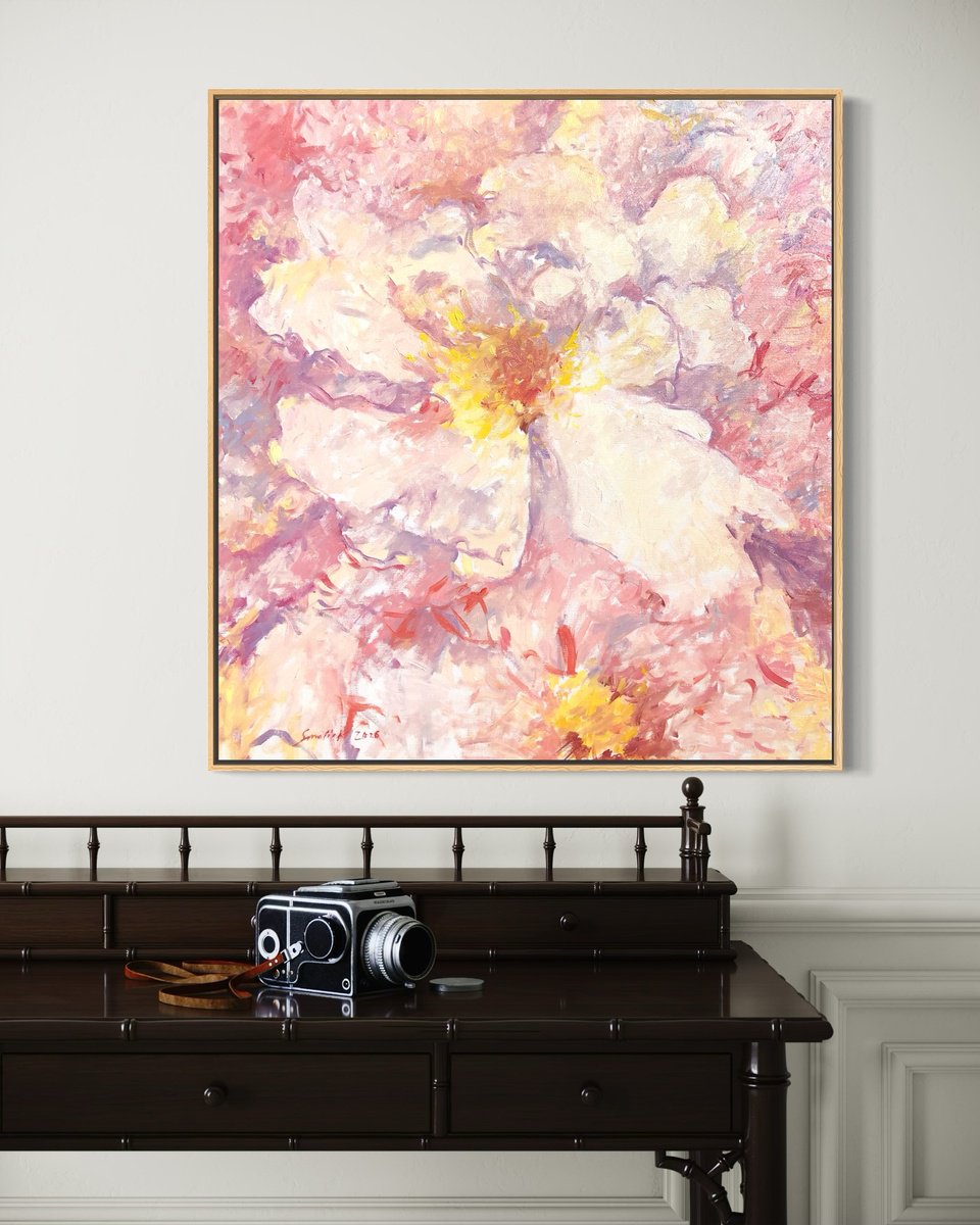Expressive Oil Painting , Pastel Dream L By Volodymyr Smoliak, 26 X 28, Artwork For Sale On Artfinder