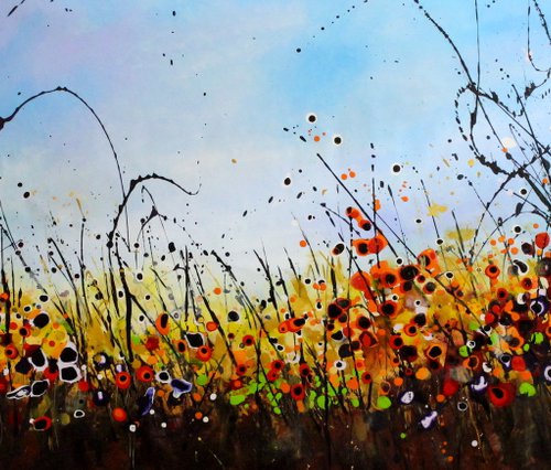 Peculiar Times #3  - Extra large original landscape by Cecilia Frigati
