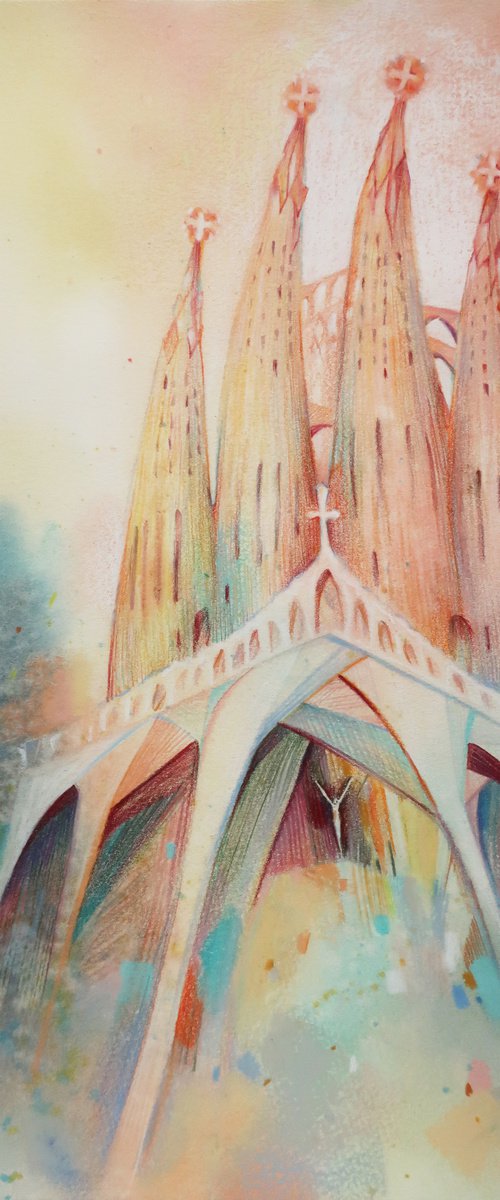 Barcelona - The Sagrada Familia by Alla Vlaskina