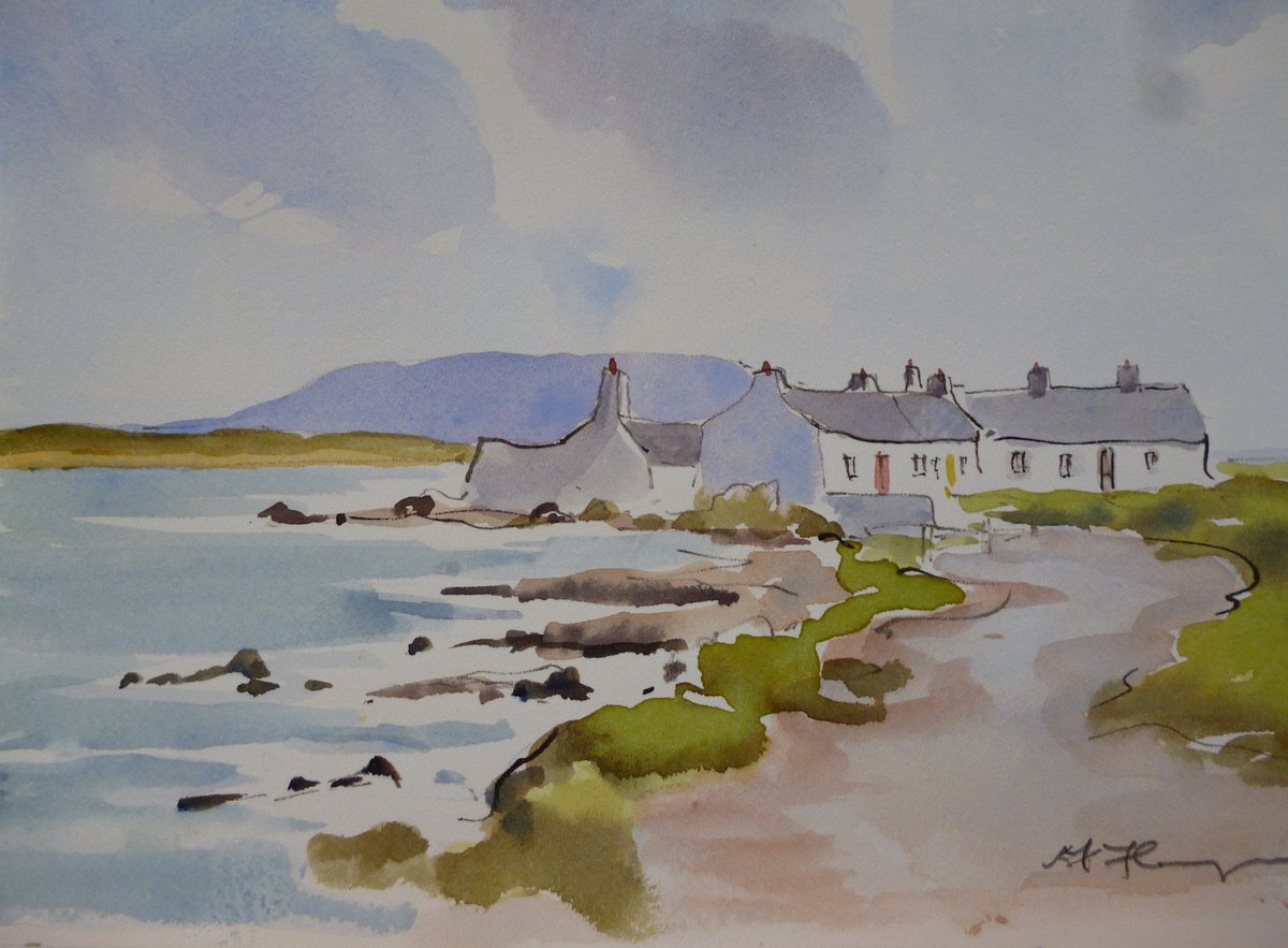 Bull Wall cottages by Maire Flanagan