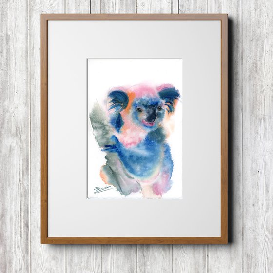 Bright koala (series Bright color animals 4 of 6)