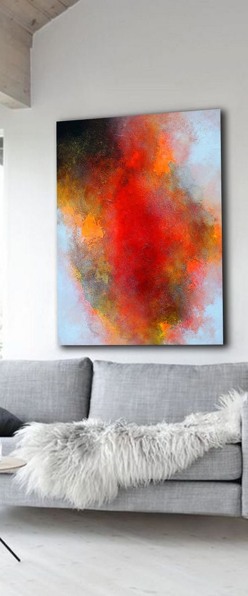 120x100cm. / Abstract painting / Exhibit N18 by Alex Senchenko