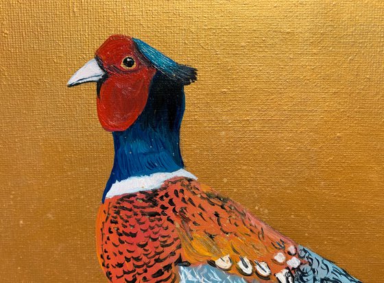 Pheasant ~ on Gold