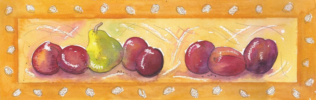 Plums and Pears by Julia Rigby