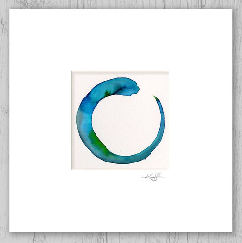 Enso Serenity 60 - Abstract Zen Circle Painting by Kathy Morton Stanion by Kathy Morton Stanion