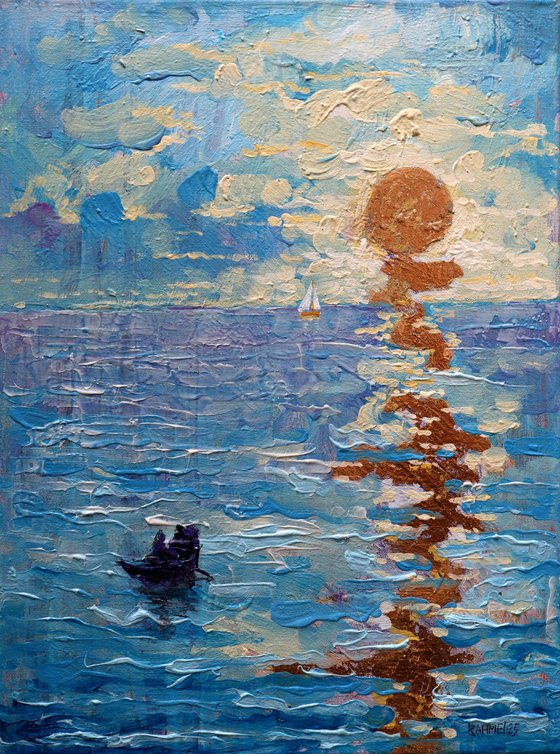 Boats,Sea,Sun