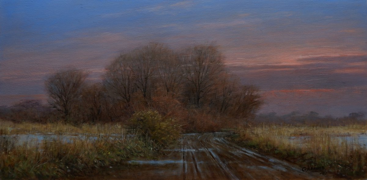 Winter evening by Gerard Kramer