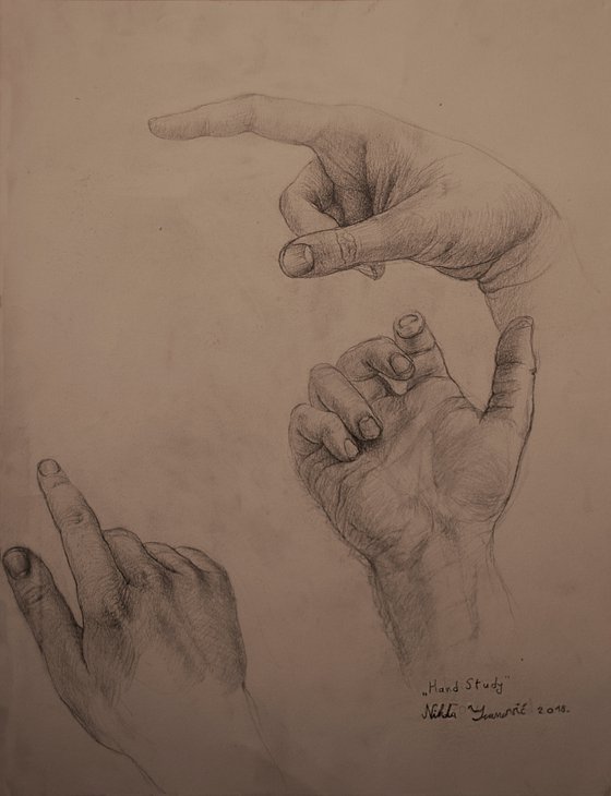 Gesture study - Three hands