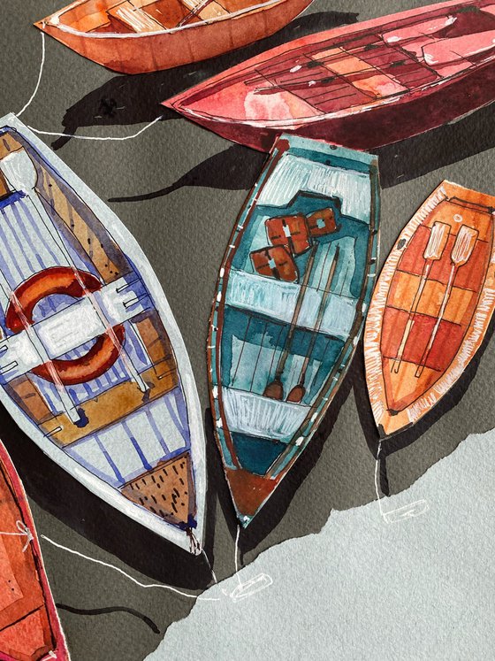 Genoa Harbor Boats