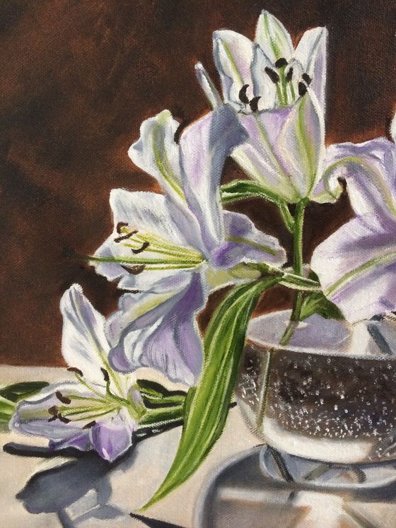 Lilies in a vase
