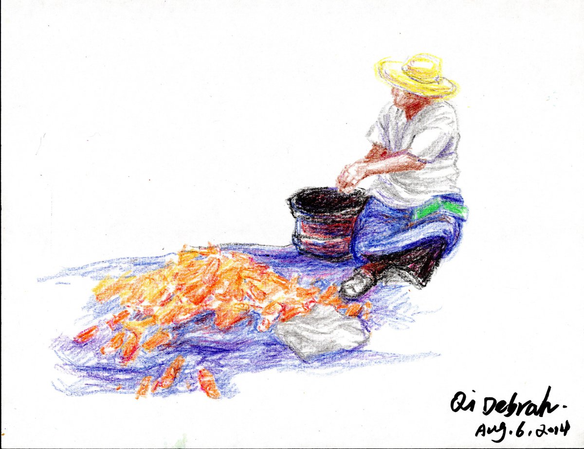 Old Lady and Corns by QI Debrah