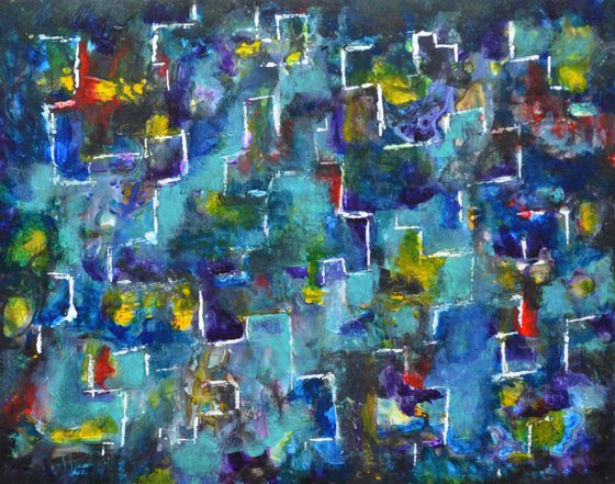Abstract Journey modern colorful abstract Painting