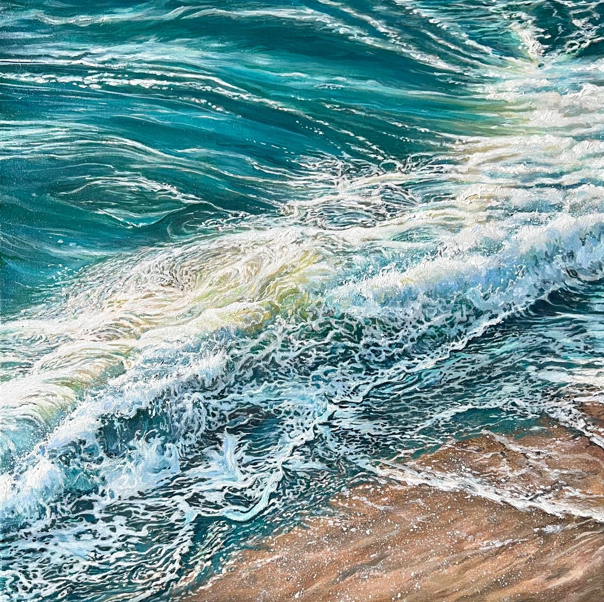 A Second Before The Touch By Daria Dudochnykova, 12 X 12, Artwork For Sale On Artfinder