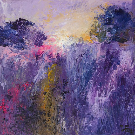 Landscape in purple tones