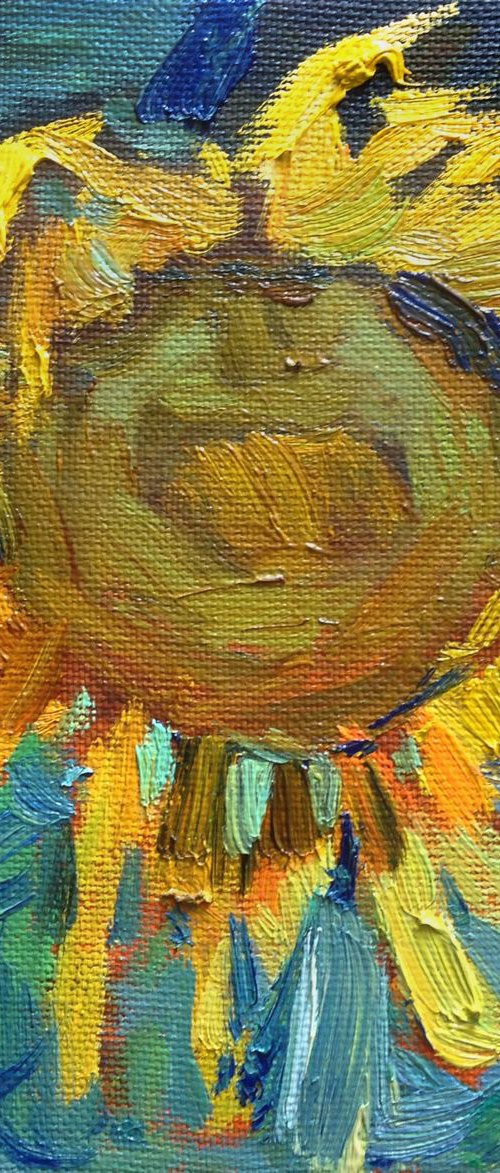 Little Sunflower by Nataliia Nosyk