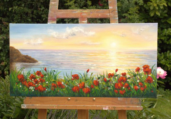 Poppies by the sae