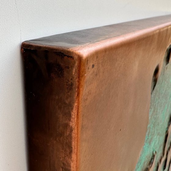 "Strata" Copper Wall Sculpture
