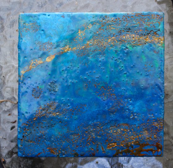 Encaustic Blue