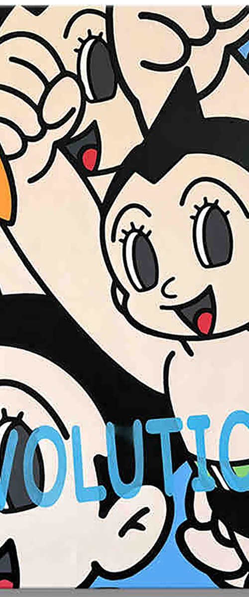 Astro Boy Evolution - Canvas - Giclee Print by Gardani Art