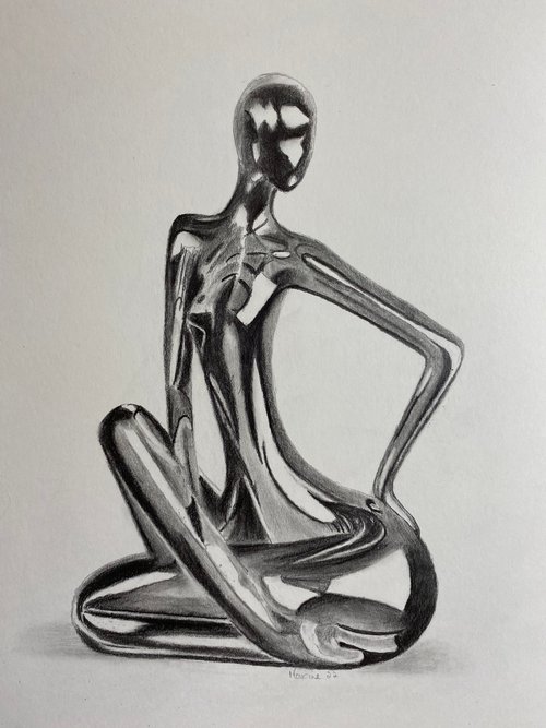 Chrome lady by Maxine Taylor