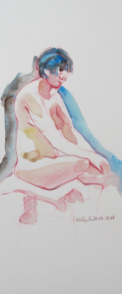 Seated female nude by Rory O’Neill