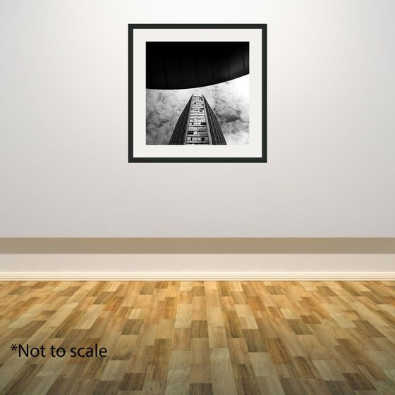 Peak - Architectural Photography Print, 21x21 Inches, Framed