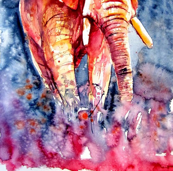 Majestic elephant alone II