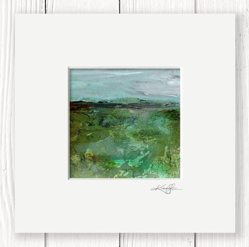 Mystical Land 418 - Textural Landscape Painting by Kathy Morton Stanion by Kathy Morton Stanion