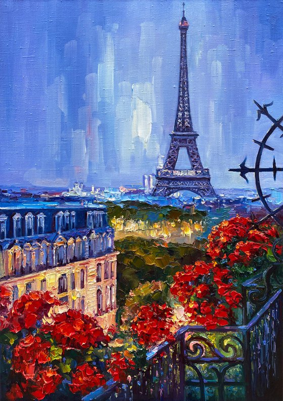 "Paris"original oil painting