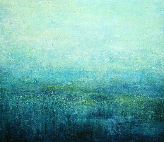 Abstract Turquoise Landscape VI