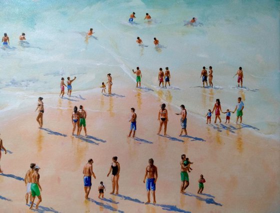 Summertime beach 48x30 in