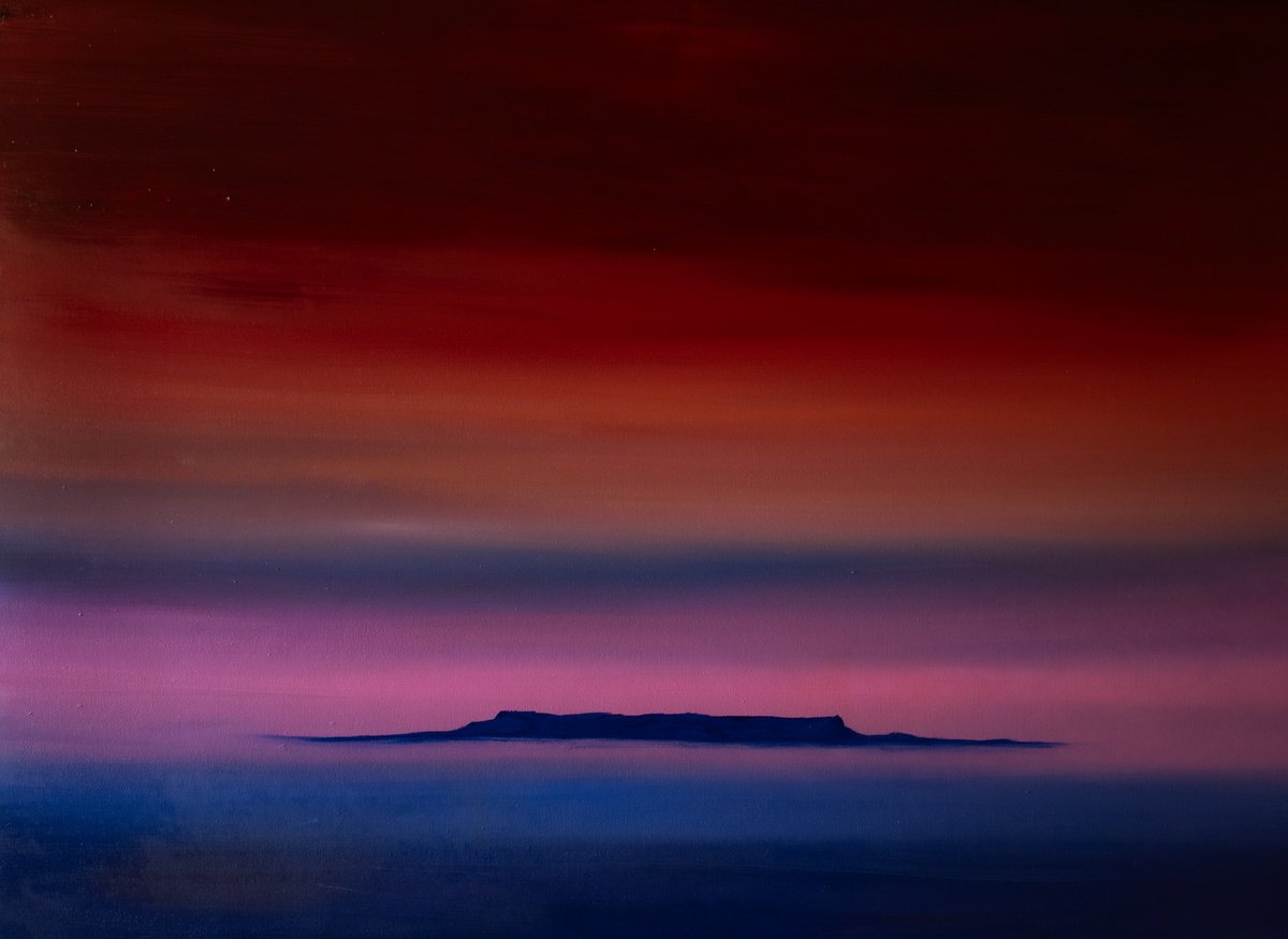 Table Mountain Iv | Mountain Landscape By Cat Goward, 40 X 30, Artwork For Sale On Artfinder