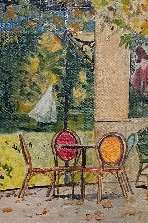 Restaurant near the Seine by Isabelle Lucas